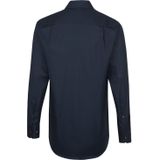 Seidensticker - Overhemd - Strijkvrij - Blauw - Katoen