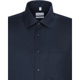 Seidensticker - Overhemd - Strijkvrij - Blauw - Katoen