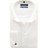 Seidensticker - Businessoverhemd - Ecru - Shaped - Lange Mouwen - Kentkraag