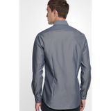 Seidensticker - Shaped Fit Overhemd - Antraciet Fil a Fil - Strijkvrij - 100% Katoen