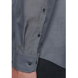 Seidensticker - Shaped Fit Overhemd - Antraciet Fil a Fil - Strijkvrij - 100% Katoen