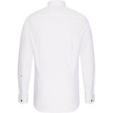 Seidensticker Business overhemd voor heren, slim fit, strijkvrij, kent kraag, lange mouwen, 100% katoen, wit (01)