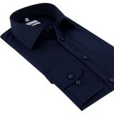 Seidensticker - Overhemd - Navy - Katoen - Shaped Fit