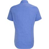 Overhemden - Lichtblauw - 100% Katoen - Slim Fit - Korte Mouwen