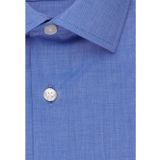 Overhemden - Lichtblauw - 100% Katoen - Slim Fit - Korte Mouwen