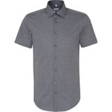 Seidensticker - Slim Fit Overhemd - Blauw - Katoen