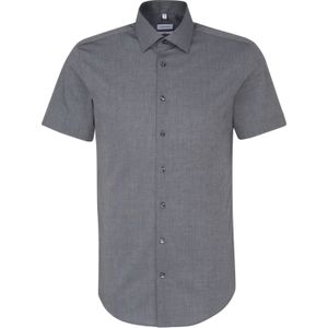 Seidensticker - Slim Fit Overhemd - Blauw - Katoen