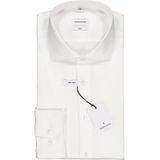 Seidensticker - Overhemd - Effen Wit - 100% Katoen - Slim Fit - Kent Kraag