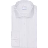 Seidensticker - Overhemd - Effen Wit - 100% Katoen - Slim Fit - Kent Kraag