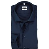 Seidensticker - Heren Hemd - Slim Fit - Blauw - Katoen