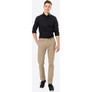 Zijden - Stickerhemd - Zwart - Katoen - Slim Fit