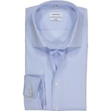 Seidensticker - Zakelijk Overhemd - Strijkvrij - Kent Kraag - Lange Mouwen - 100% Katoen - Lichtblauw