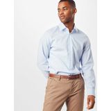 Seidensticker - Zakelijk Overhemd - Strijkvrij - Kent Kraag - Lange Mouwen - 100% Katoen - Lichtblauw