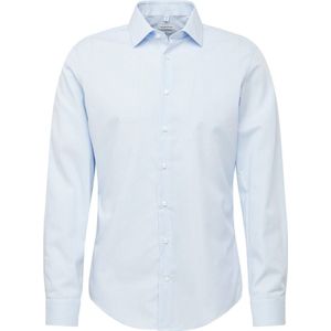 Seidensticker - Zakelijk Overhemd - Strijkvrij - Kent Kraag - Lange Mouwen - 100% Katoen - Lichtblauw