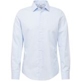 Seidensticker Heren Business overhemd Shaped Fit - strijkvrij hemd, blauw (lichtblauw 11), 43 heren, Blauw