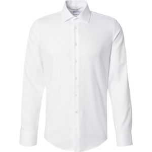 Seidensticker - Slim Fit Overhemd - Wit - 100% Katoen
