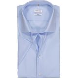 Seidensticker - Shaped Fit Overhemd - Lichtblauw - 100% Strijkvrij Katoen