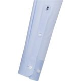 Seidensticker - Blauw Effen - Overhemd - 100% Katoen - Kent Kraag