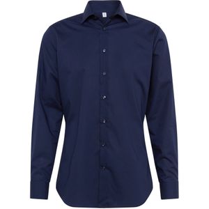 Seidensticker - Business Overhemd - Strijkvrij - Kent Kraag - Lange Mouwen - 100% Katoen - Blauw