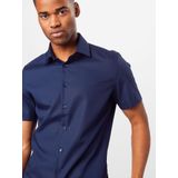 Seidensticker - Overhemd - Effen Chambray - Strijkloos - Klassieke Kent-kraag