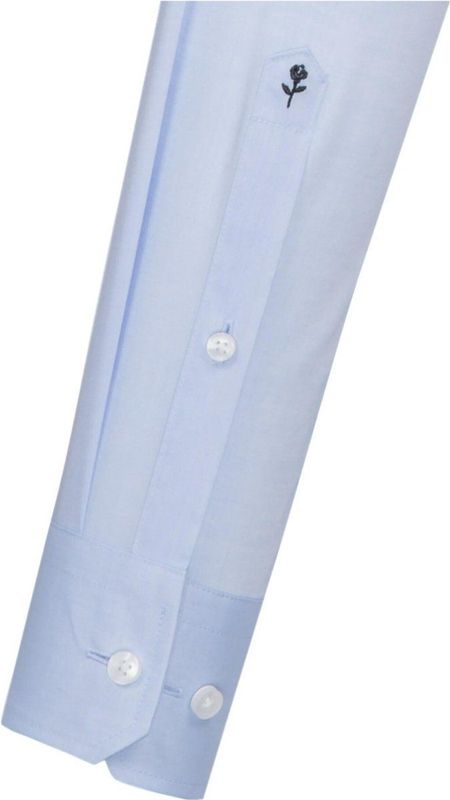 Zijdesticker - Herenoverhemd - Wit - 100% Katoen - Verstelbare Manchetten