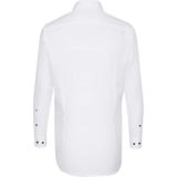 Overhemd - Wit - Katoen - Extra Lange Mouwen - Kentkraag - Tailored Fit