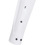 Overhemd - Wit - Katoen - Extra Lange Mouwen - Kentkraag - Tailored Fit