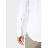 Seidensticker - Herenoverhemd - Wit - Koperstof - Slim Fit
