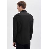 Seidensticker - Herenoverhemd - Zwart - Slim Fit - Strijkvrij