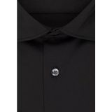 Seidensticker - Herenoverhemd - Zwart - Slim Fit - Strijkvrij