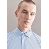 Seidensticker - Slim Fit - Overhemd - Blauw Gestreept