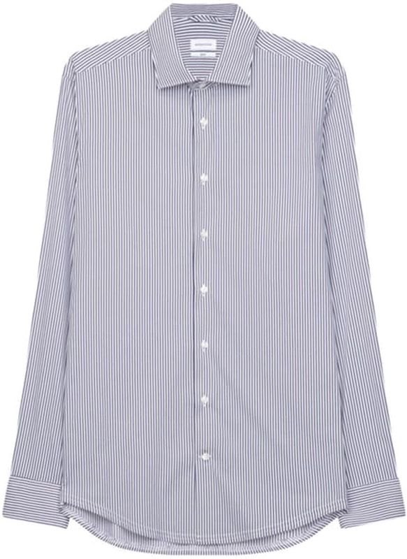 Seidensticker slim fit overhemd, popeline, blauw gestreept 36