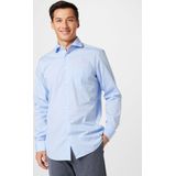 Lichtblauw Overhemd - Regular Fit - Lange Mouwen - Kentkraag - Uni