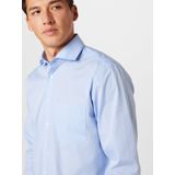 Lichtblauw Overhemd - Regular Fit - Lange Mouwen - Kentkraag - Uni