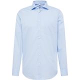 Lichtblauw Overhemd - Regular Fit - Lange Mouwen - Kentkraag - Uni