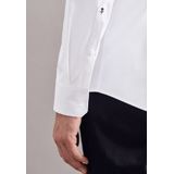 Seidensticker - Herenoverhemd - Wit - Geweven Keperstof