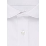 Seidensticker - Herenoverhemd - Wit - Geweven Keperstof