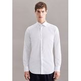 Seidensticker - Herenoverhemd - Wit - Geweven Keperstof