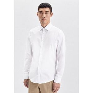 Seidensticker - Slim Fit Overhemd - Wit - Strijkvrij - 100% Katoen