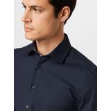Seidensticker - Slim Fit - Overhemd - Donkerblauw