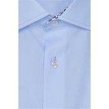 Seidensticker - Blauw Effen - Overhemd - 100% Katoen - Kent Kraag