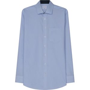 Seidensticker - Regular Fit Overhemd - Blauw Gestreept - 100% Katoen