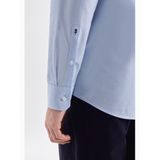 Seidensticker - Blauw Gestreept Overhemd - 100% Katoen - Kent Kraag - Lange Mouwen