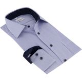 Overhemden - Lange Mouw - Katoen - Poplin - Met Borstzak