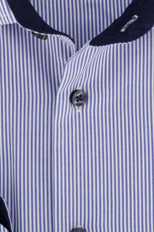 Overhemden - Lange Mouw - Katoen - Poplin - Met Borstzak