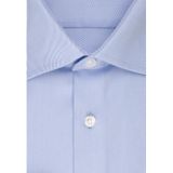 Seidensticker - Herenoverhemd - Blauw - 100% Katoen - Strijkvrij