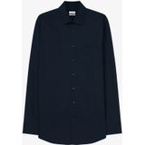 Seidensticker regular fit overhemd, blauw met wit gestipt