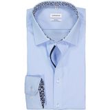 Seidensticker - Chemise d'affaires - Lichtblauw - 37 cm - Popeline