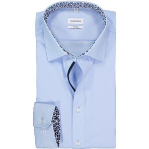 Seidensticker - Chemise d'affaires - Lichtblauw - 37 cm - Popeline