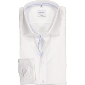 Seidensticker - Herenhemd - Wit - Popeline - Strijkvrij